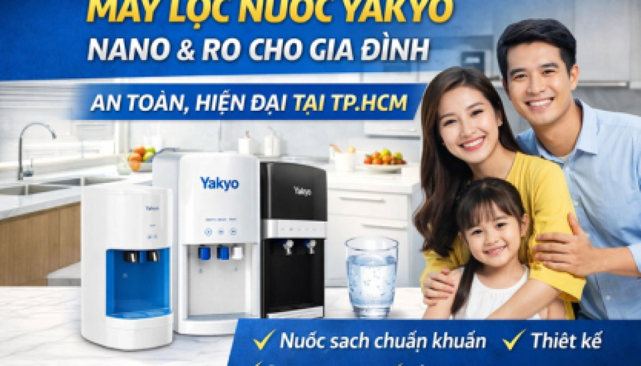 Máy lọc nước Yakyo gia đình hiện đại an toàn nhập khẩu Hàn Quốc
