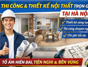 Thi công và thiết kế nội thất trọn gói tại Hà Nội kiến tạo không gian sang trọng cùng AP Việt Nam