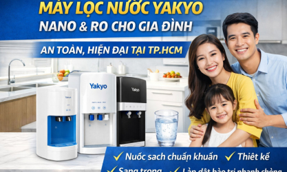 Máy lọc nước Yakyo gia đình hiện đại an toàn nhập khẩu Hàn Quốc