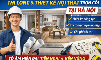 Thi công và thiết kế nội thất trọn gói tại Hà Nội kiến tạo không gian sang trọng cùng AP Việt Nam